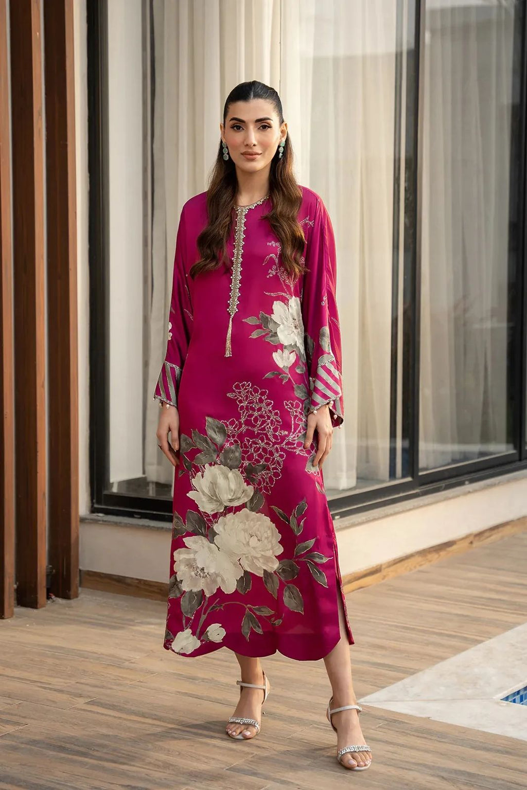 LULUSAR Silk 3PC Digital Printed ,DF-0045