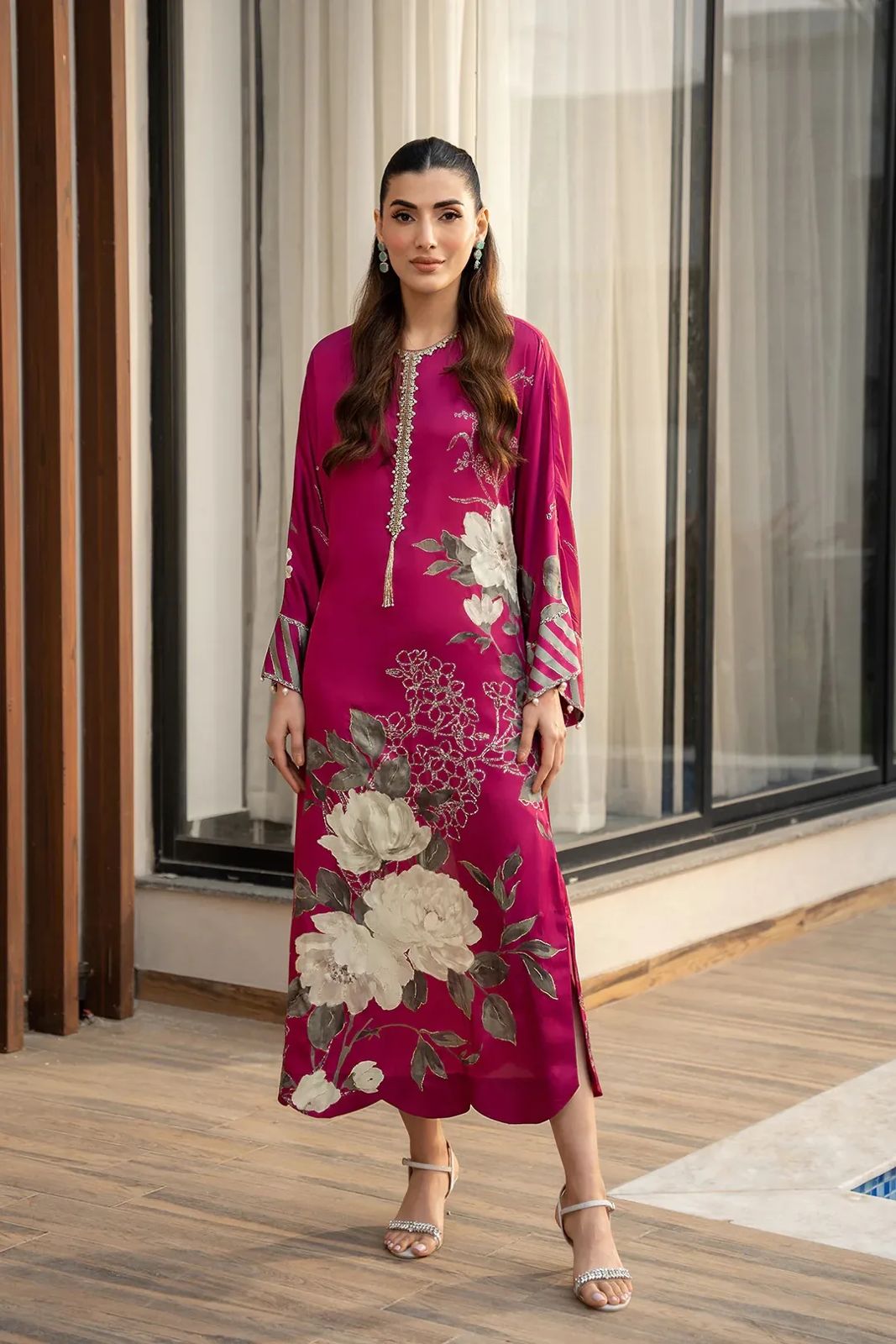 LULUSAR Silk 3PC Digital Printed ,DF-0045