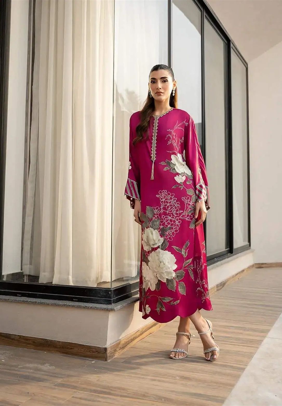 LULUSAR Silk 3PC Digital Printed ,DF-0045