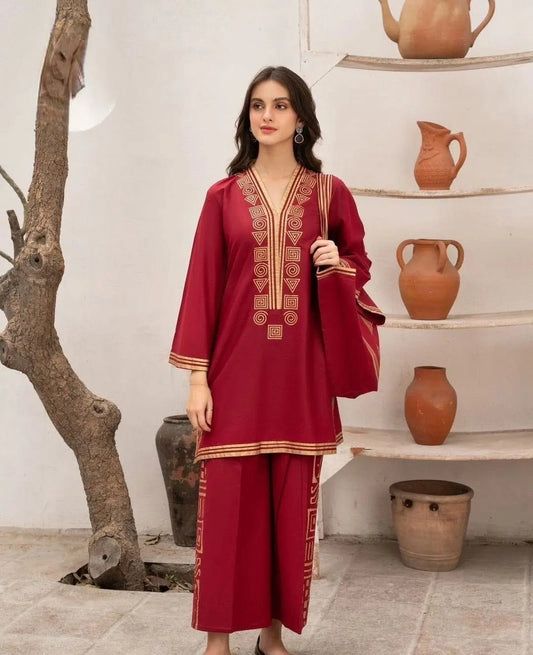 LULUSAR Silk 2PC Digital Printed DF-0060