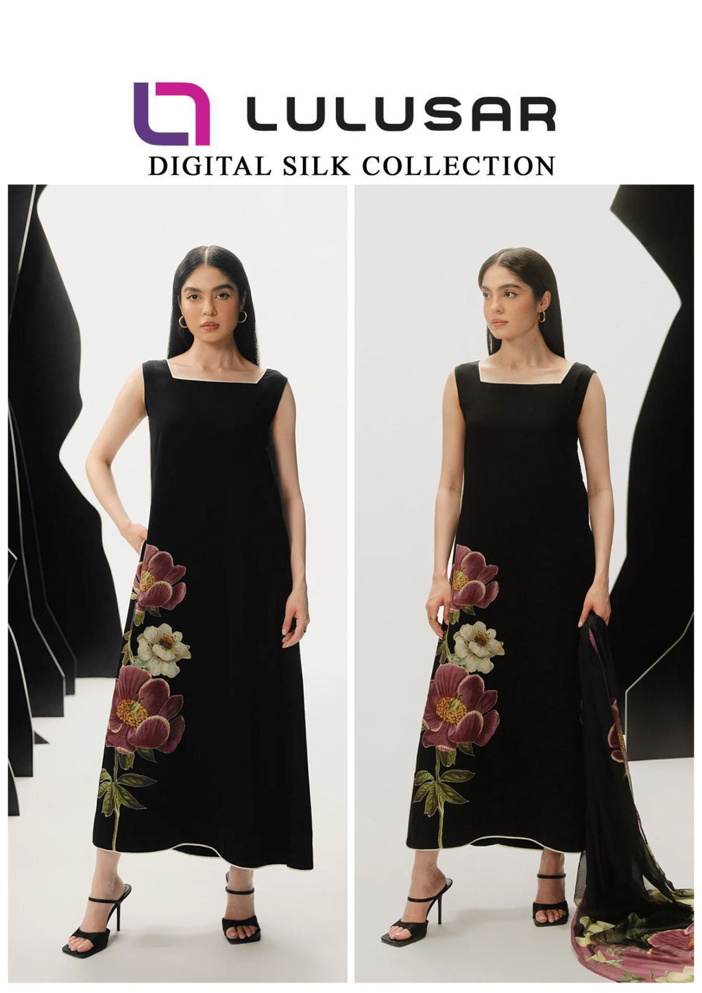 LULUSAR Silk 3PC Digital Printed ,DF-0041