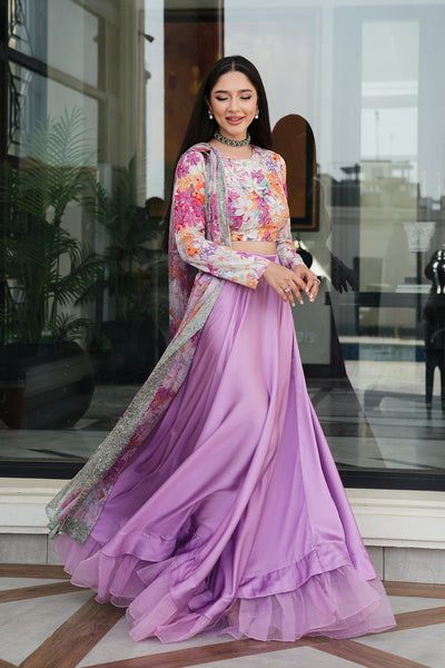 LULUSAR Silk 3PC Digital Printed ,DF-0034