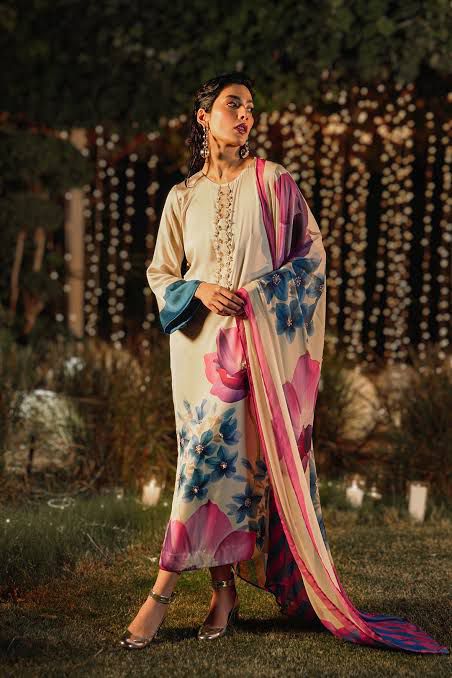 LULUSAR Silk 3PC Digital Printed ,DF-0021