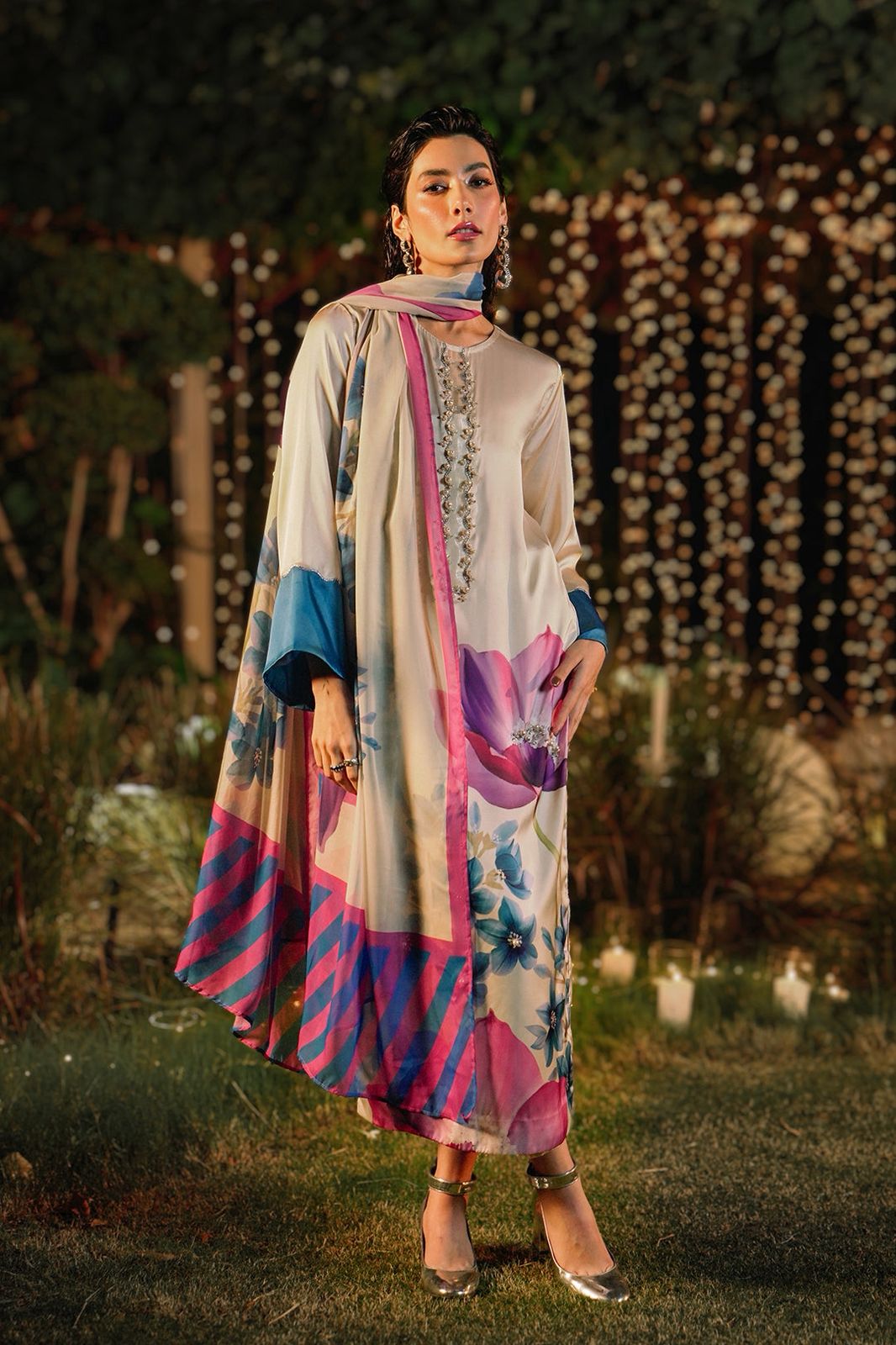 LULUSAR Silk 3PC Digital Printed ,DF-0021
