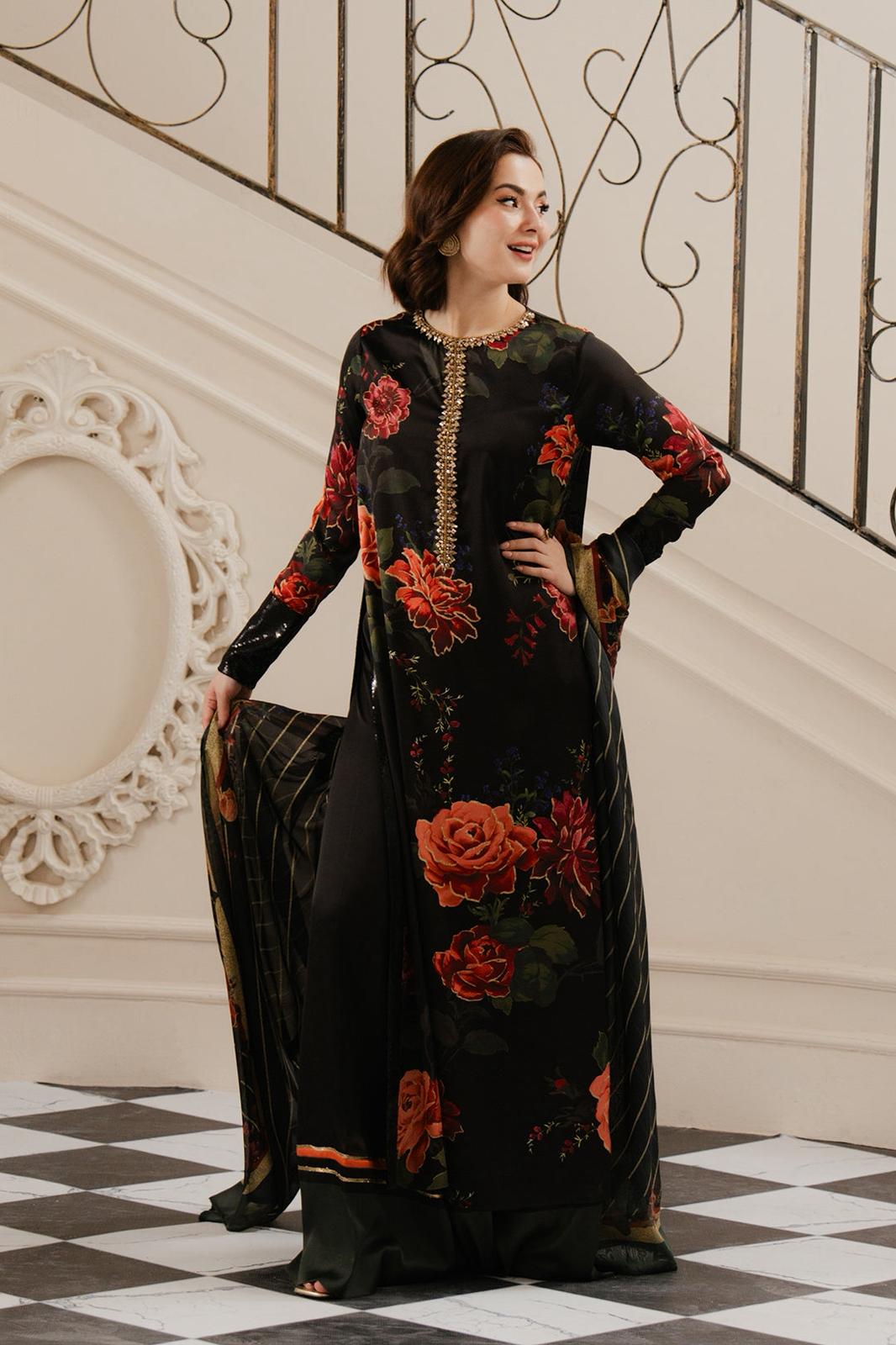 LULUSAR Silk 3PC Digital Printed ,DF-0031