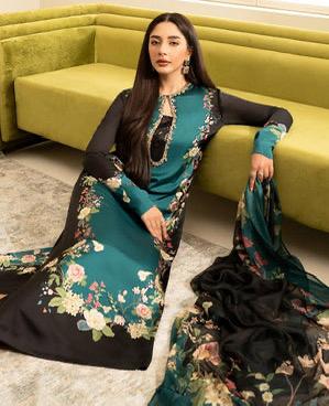 LULUSAR Silk 3PC Digital Printed ,DF-0027