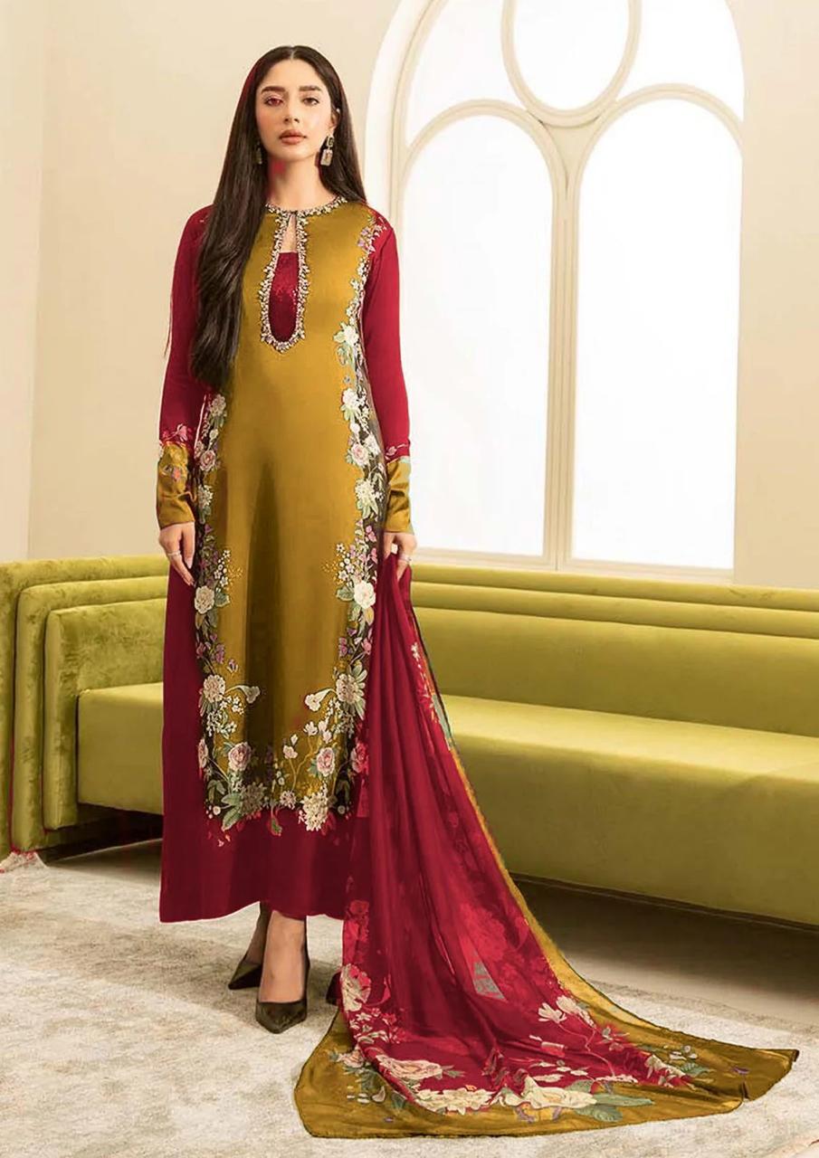 LULUSAR Silk 3PC Digital Printed ,DF-0029