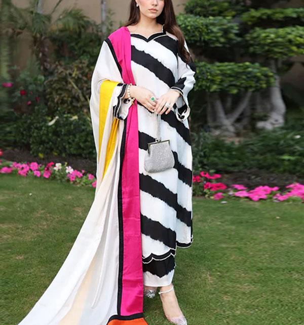 LULUSAR Silk 3PC Digital Printed ,DF-0023