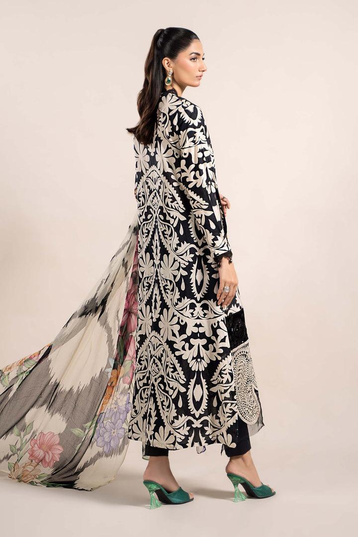 SAPPHIRE -3PC KARANDI  Bana Dori Printed  Shirt With Printed Duppta DF-KR-10