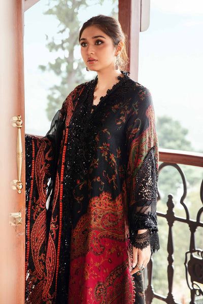 SAPPHIRE -3PC KARANDI  Bana Dori Printed  Shirt With Printed Duppta DF-KR-08
