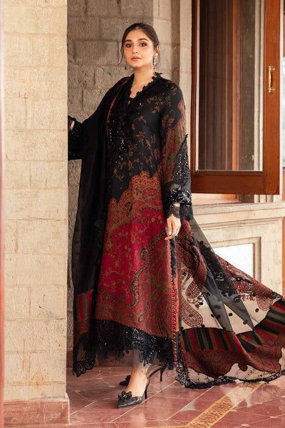 SAPPHIRE -3PC KARANDI  Bana Dori Printed  Shirt With Printed Duppta DF-KR-08
