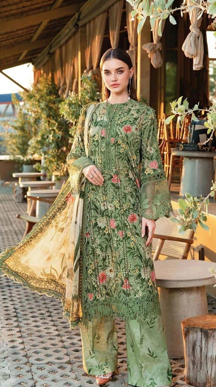 SAPPHIRE -3PC KARANDI  Bana Dori Printed  Shirt With Printed Duppta DF-KR-07