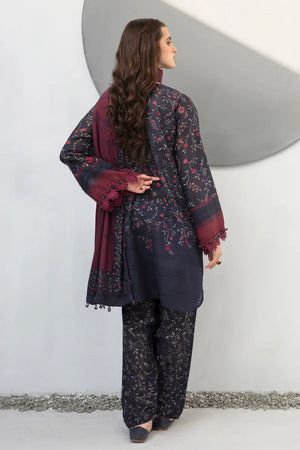 SAPPHIRE -3PC KARANDI  Bana Dori Printed  Shirt With Printed Duppta DF-KR-33