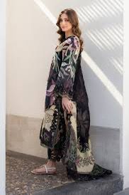 SAPPHIRE -3PC KARANDI  Bana Dori Printed  Shirt With Printed Duppta DF-KR-24