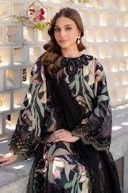 SAPPHIRE -3PC KARANDI  Bana Dori Printed  Shirt With Printed Duppta DF-KR-24