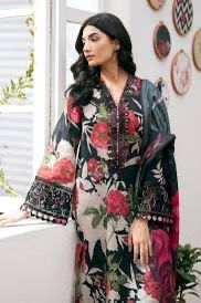 SAPPHIRE -3PC KARANDI  Bana Dori Printed  Shirt With Printed Duppta DF-KR-23