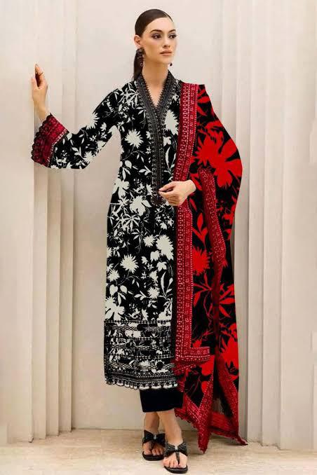 SAPPHIRE -3PC KARANDI  Bana Dori Printed  Shirt With Printed Duppta DF-KR-19