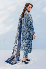 SAPPHIRE -3PC KARANDI  Bana Dori Printed  Shirt With Printed Duppta  DF-KR-17
