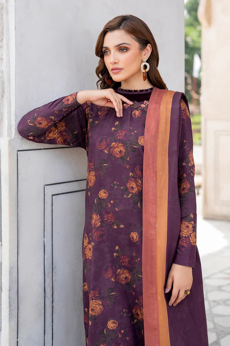 SAPPHIRE -3PC KARANDI  Bana Dori Printed  Shirt With Printed Duppta DF-KR-31