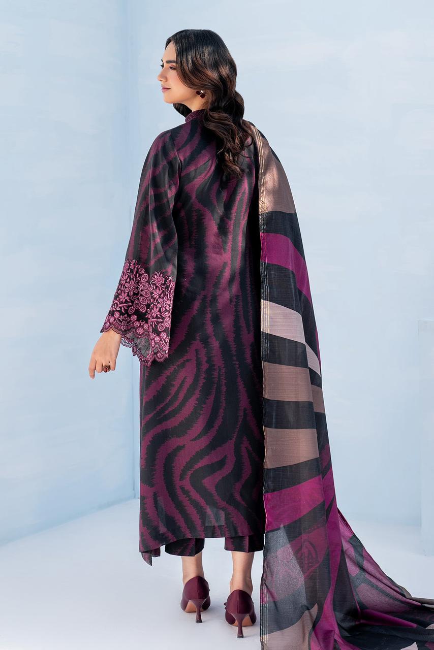 SAPPHIRE -3PC KARANDI  Bana Dori Printed  Shirt With Printed Duppta DF-KR-15