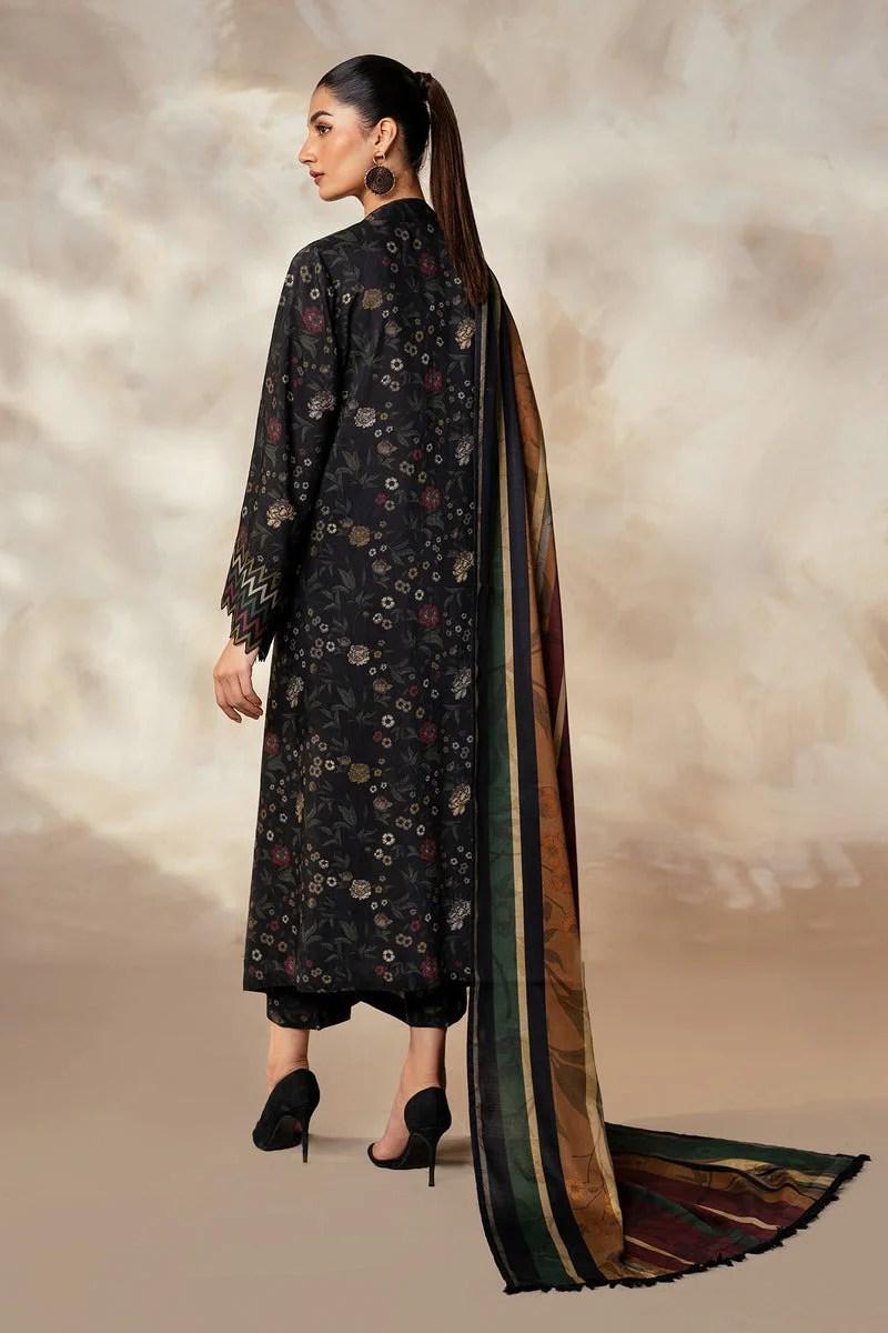 BAROQUE - 3PC Lawn Printed Shirt With Voile Printed Dupatta