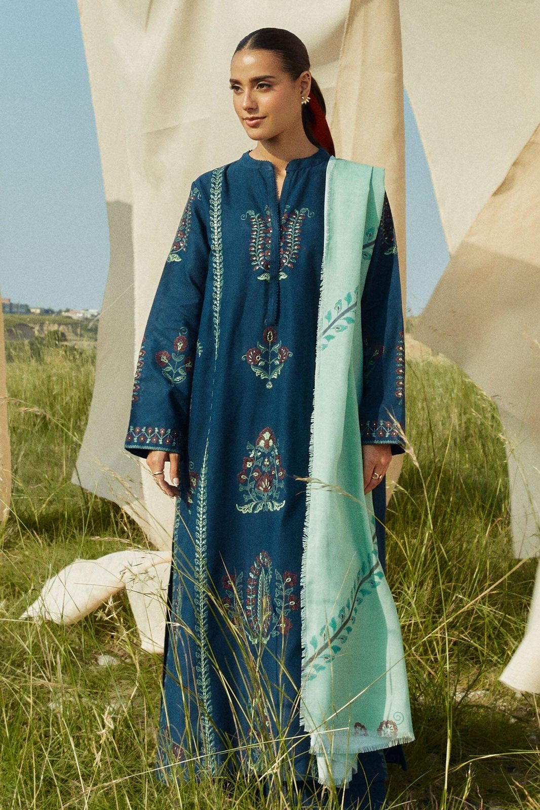 Zara Shahjahan – Embroidered Lawn 3PC – Summer Collection 2025