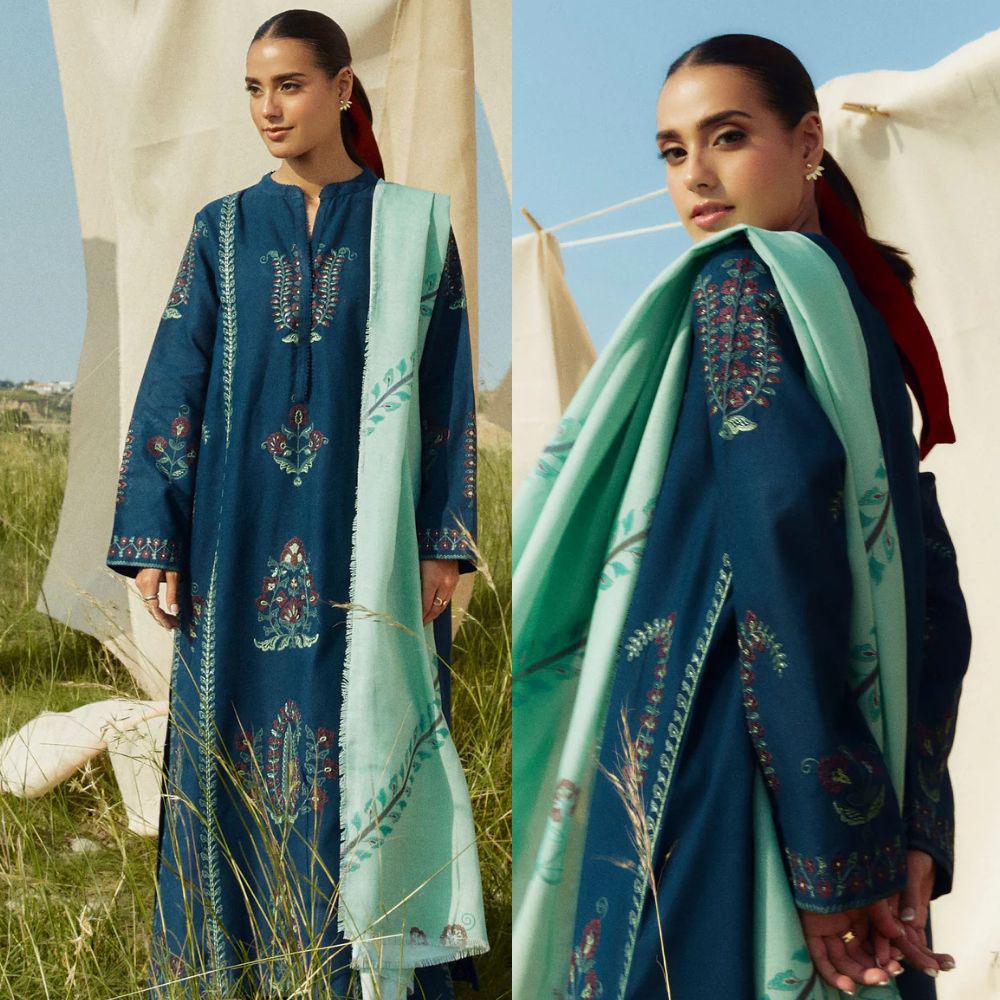 Zara Shahjahan – Embroidered Lawn 3PC – Summer Collection 2025