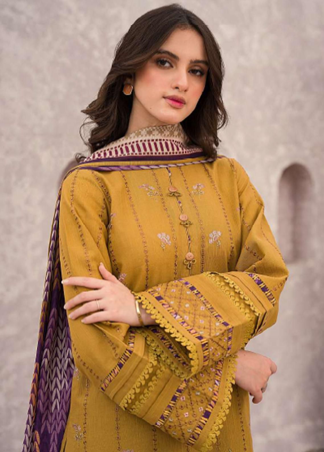 Zara Shahjahan – Embroidered Lawn 3PC – Summer Collection 2025 DW 766