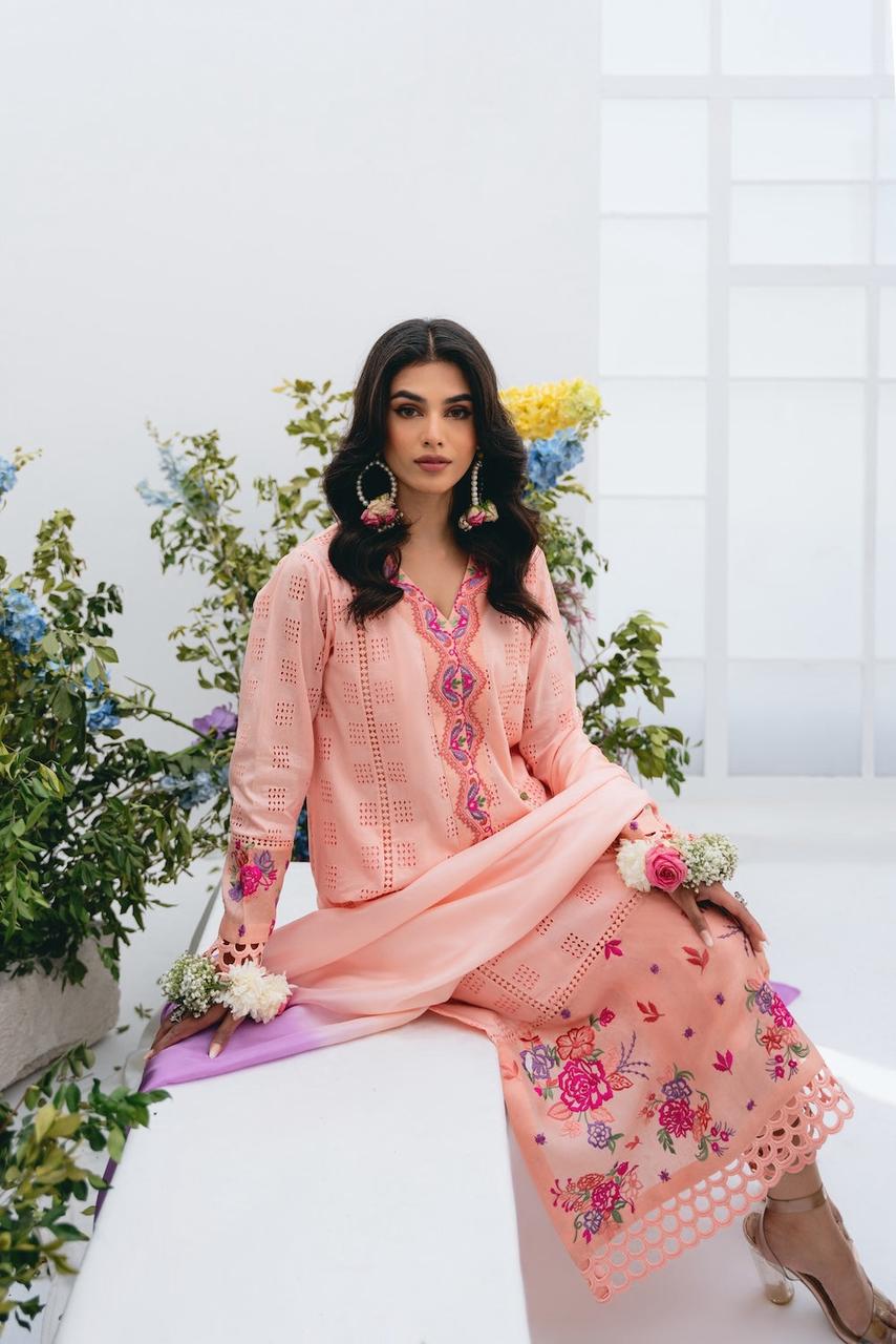 Zara Shahjahan – Embroidered Lawn 3PC – Summer Collection 2025